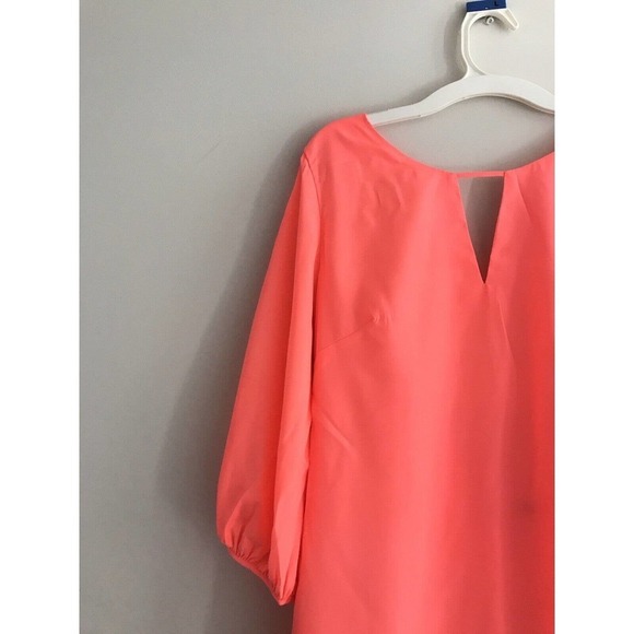 Ark & Co | Cutout Mini Dress Size S Pink 3/4 Puff Sleeves Open Back - Picture 4 of 12